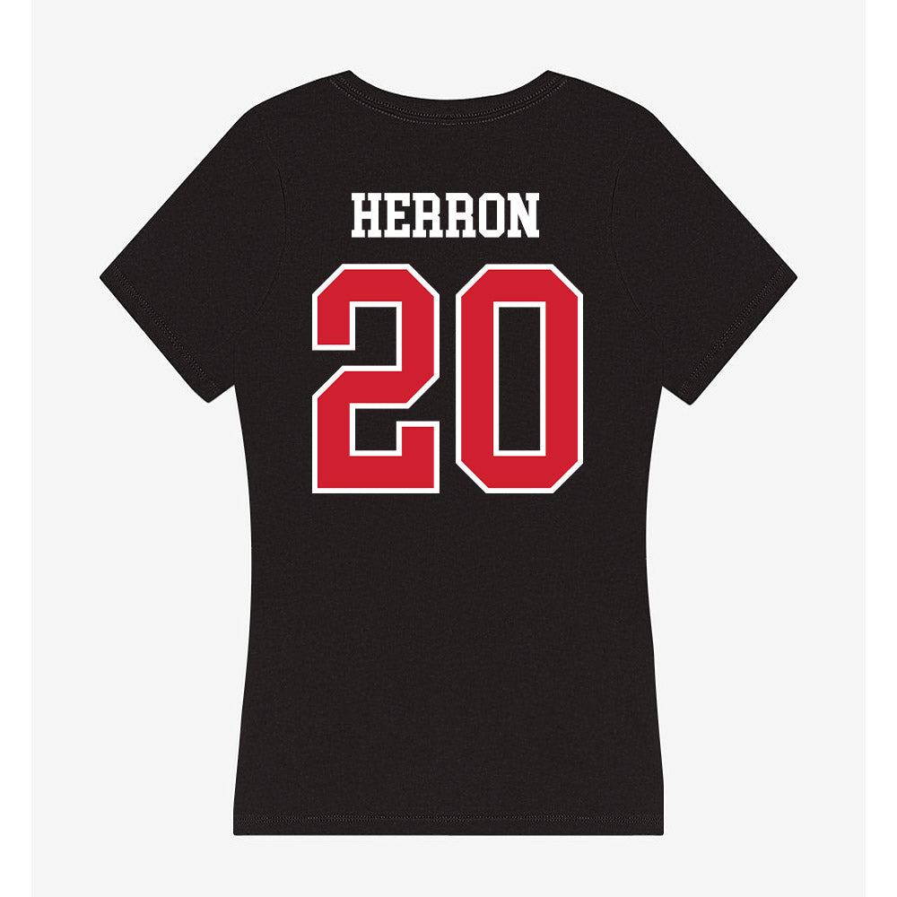 Western Kentucky - NCAA Softball : Charlotte Herron - Women's V-Neck T-Shirt-1