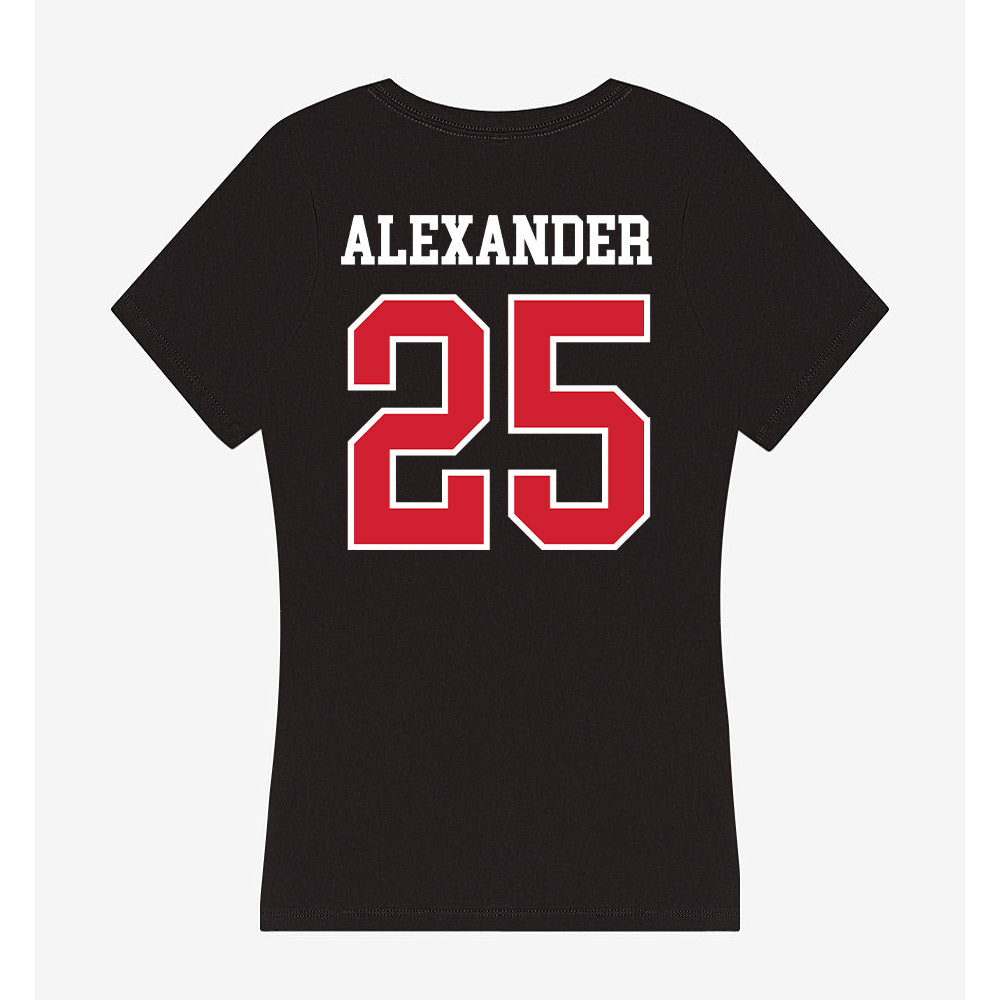 UNLV - NCAA Women's Basketball : Aaliyah Alexander - Women's V-Neck T-Shirt-1