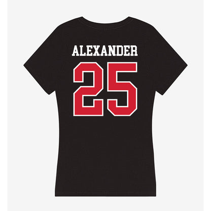 UNLV - NCAA Women's Basketball : Aaliyah Alexander - Women's V-Neck T-Shirt-1