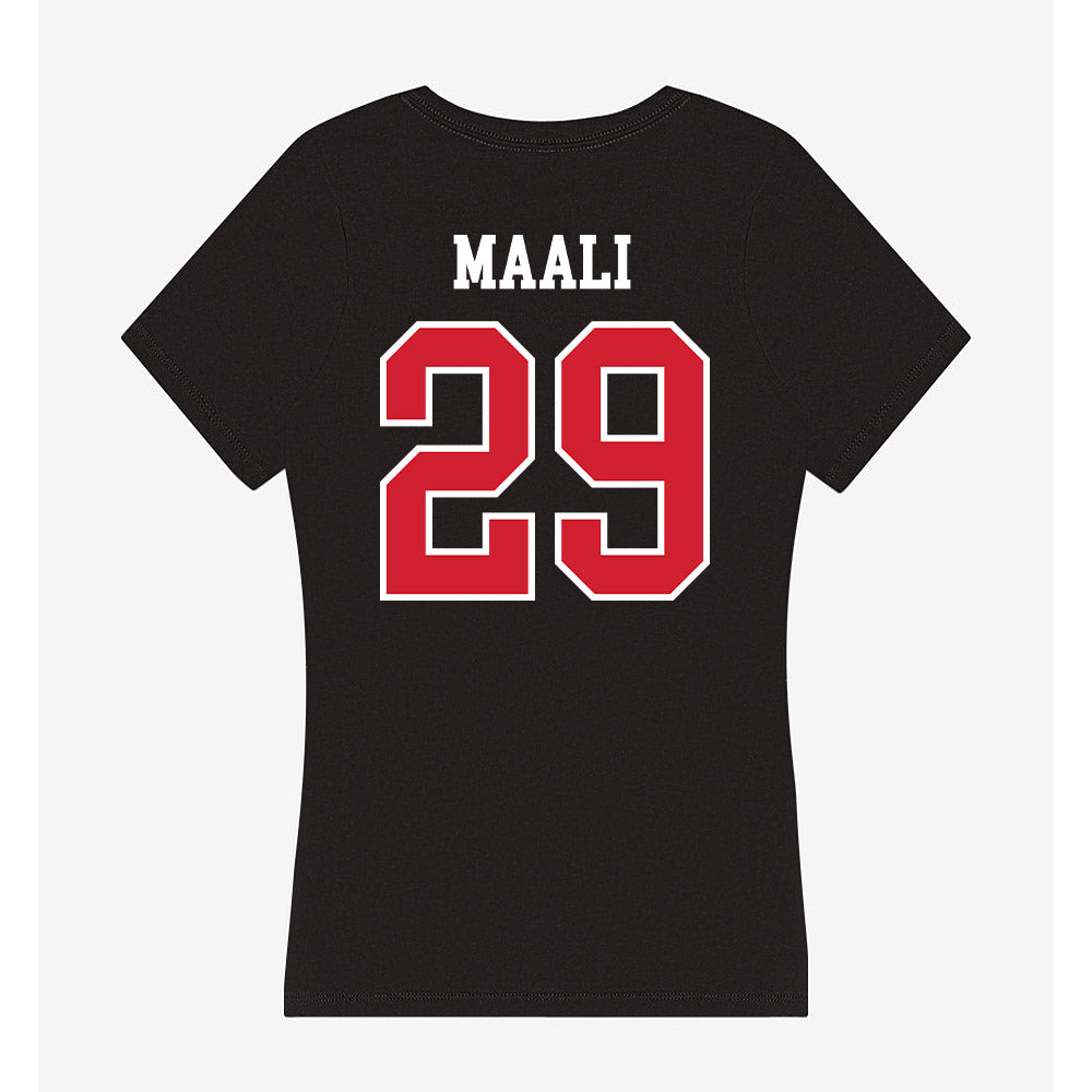 UNLV - NCAA Football : Mohammad Maali - Women's V-Neck T-Shirt-1