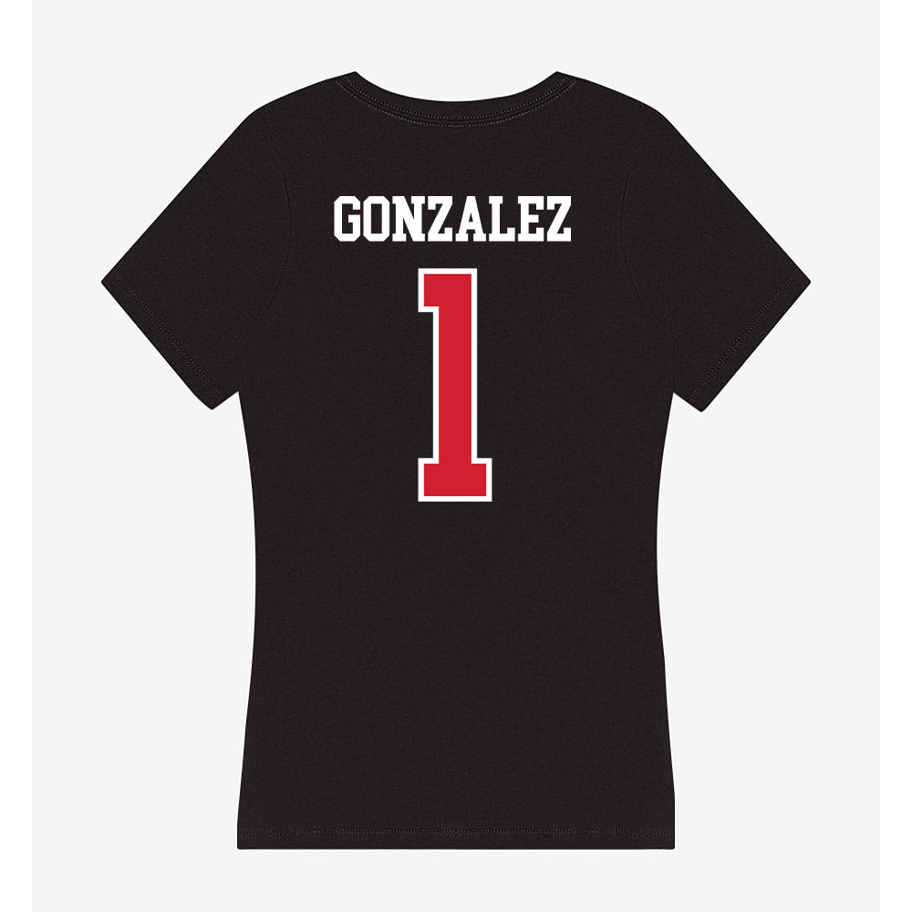 UNLV - NCAA Softball : Lyla Gonzalez - Women's V-Neck T-Shirt-1