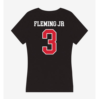 UNLV - NCAA Men's Basketball : Howard Fleming Jr - Women's V-Neck T-Shirt-1