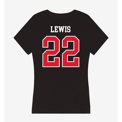 UNLV - NCAA Football : Darien Lewis - Women's V-Neck T-Shirt-1