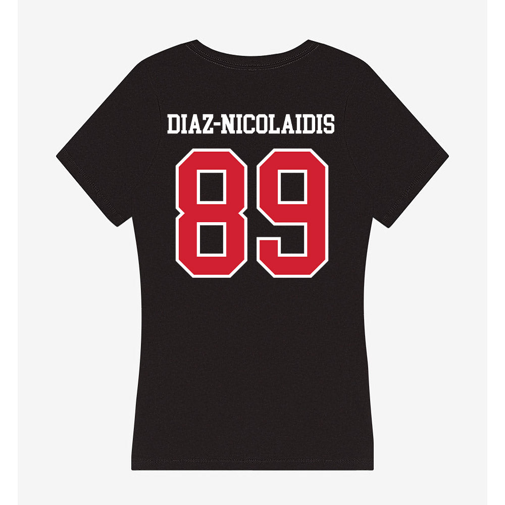 UNLV - NCAA Football : Andreas Diaz-Nicolaidis - Women's V-Neck T-Shirt-1