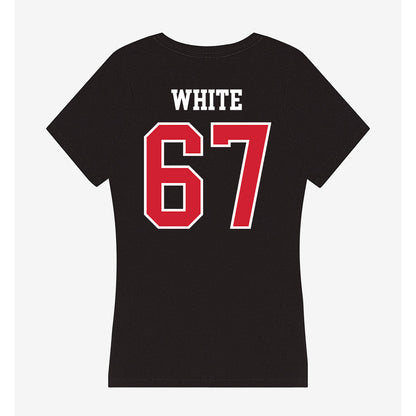 UNLV - NCAA Football : Malik White - Women's V-Neck T-Shirt-1
