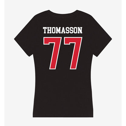 UNLV - NCAA Football : Colton Thomasson - Women's V-Neck T-Shirt-1