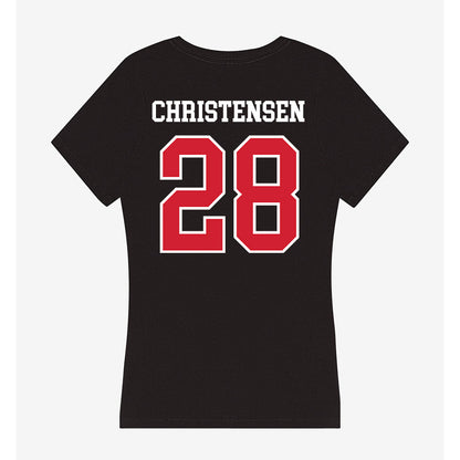 UNLV - NCAA Football : Logan Christensen - Women's V-Neck T-Shirt-1