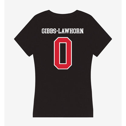UNLV - NCAA Men's Basketball : Dra Gibbs-Lawhorn - Women's V-Neck T-Shirt-1