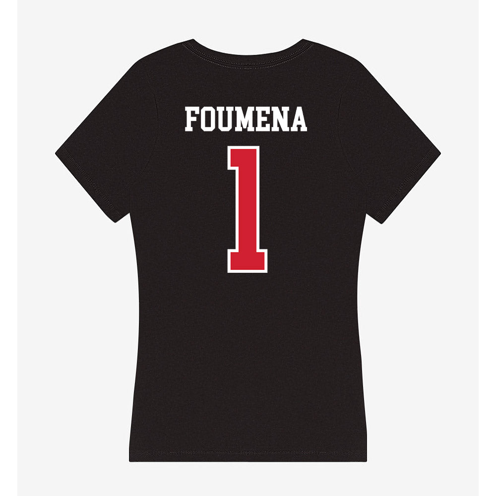 UNLV - NCAA Men's Basketball : Jeremy Foumena - Women's V-Neck T-Shirt-1