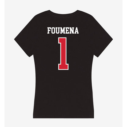 UNLV - NCAA Men's Basketball : Jeremy Foumena - Women's V-Neck T-Shirt-1