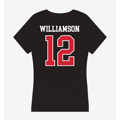 UNLV - NCAA Men's Basketball : Issac Williamson - Women's V-Neck T-Shirt-1