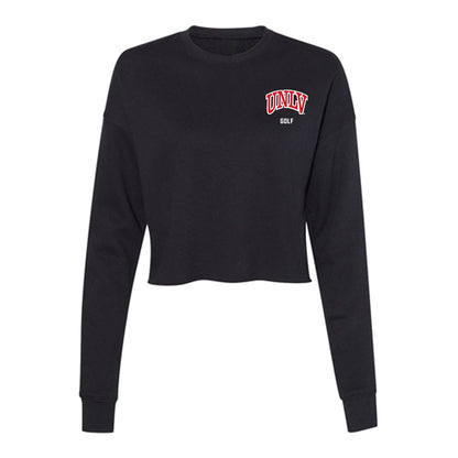 UNLV - NCAA Men's Golf : Trevor Lewis - Women's Cropped Crew Fleece-0