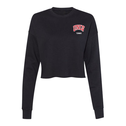 UNLV - NCAA Men's Tennis : Marko Maksimovic - Women's Cropped Crew Fleece-0