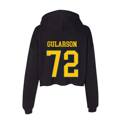 Drexel - NCAA Men's Lacrosse : Jake Gularson - Women's Crop Fleece Hoodie-1