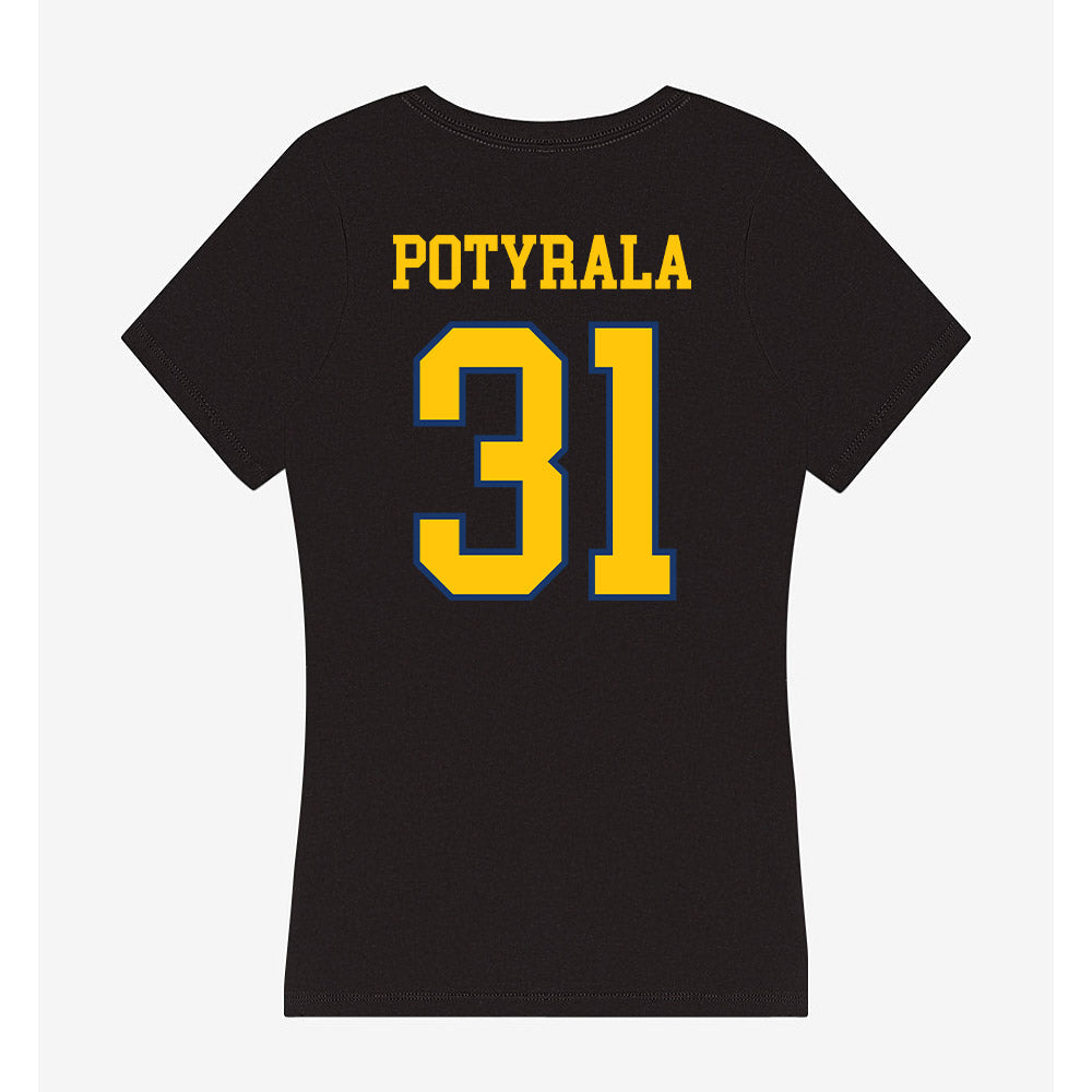 Drexel - NCAA Men's Lacrosse : Brady Potyrala - Women's V-Neck T-Shirt-1