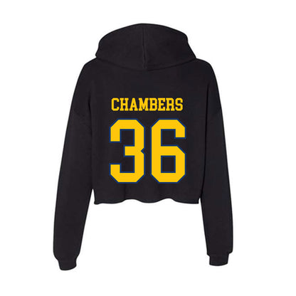 Drexel - NCAA Men's Lacrosse : Alex Chambers - Women's Crop Fleece Hoodie-1
