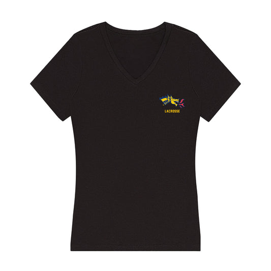 Drexel - NCAA Men's Lacrosse : Brady Potyrala - Women's V-Neck T-Shirt-0