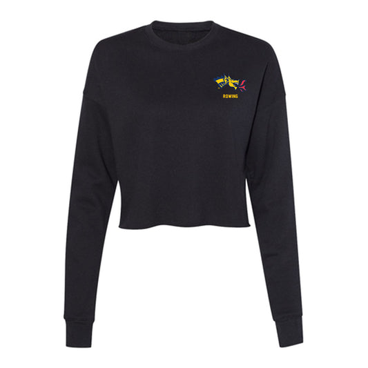 Drexel - NCAA Men's Rowing : James Barrett - Women's Cropped Crew Fleece-0