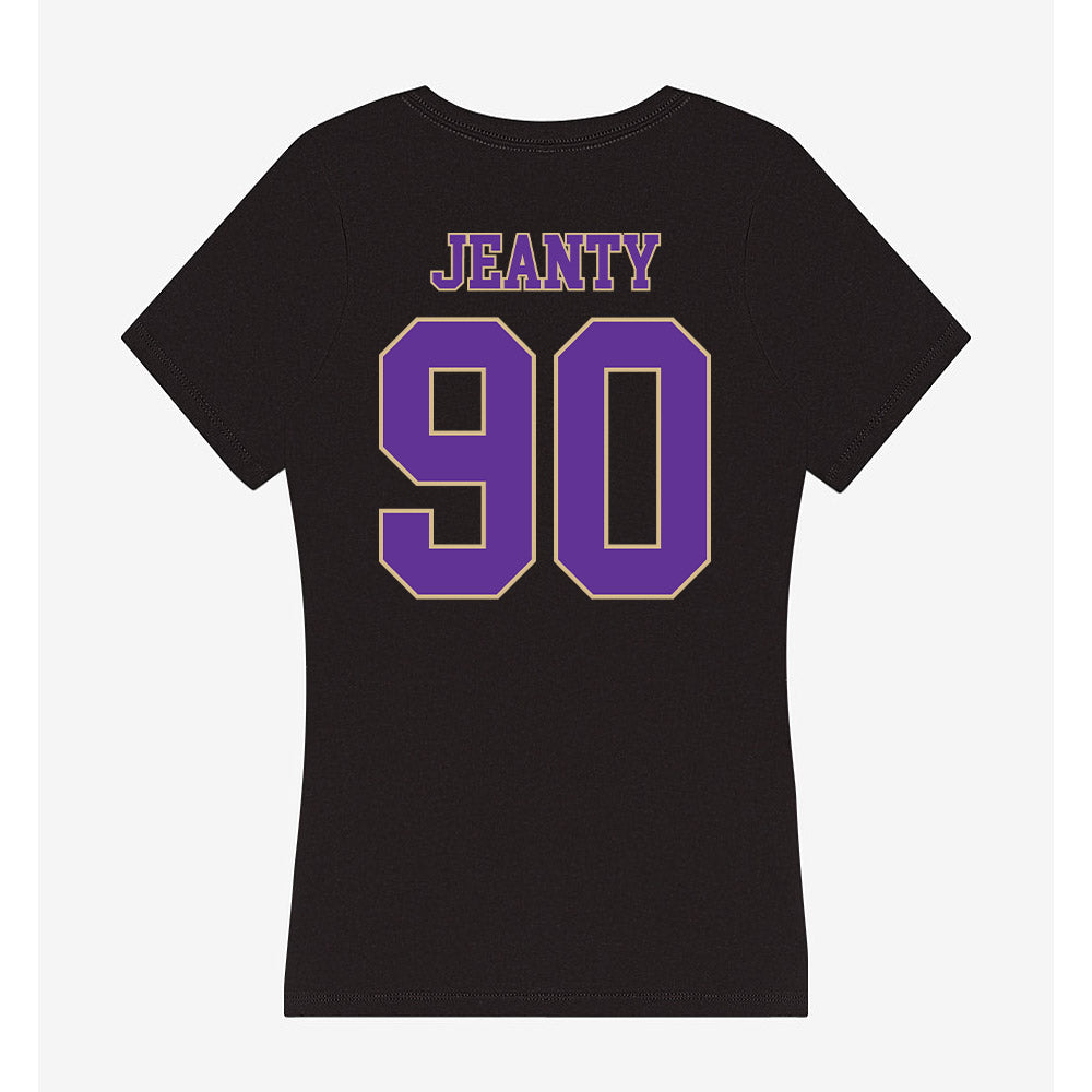 Western Carolina - NCAA Football : Fernando Jeanty - Women's V-Neck T-Shirt-1