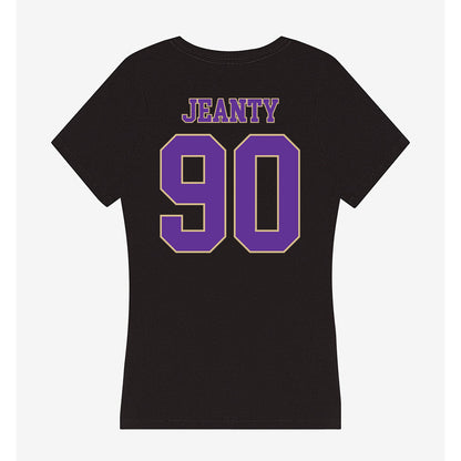 Western Carolina - NCAA Football : Fernando Jeanty - Women's V-Neck T-Shirt-1