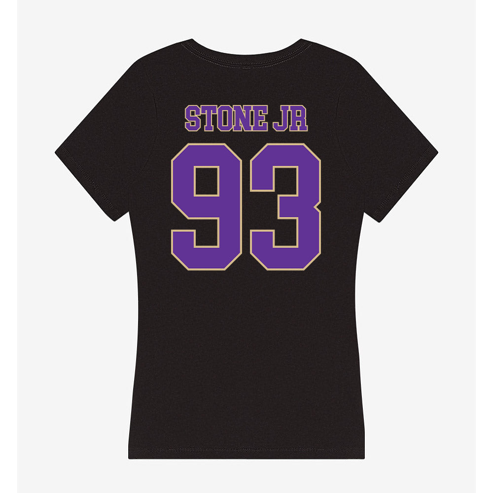 Western Carolina - NCAA Football : Adrian Stone jr - Women's V-Neck T-Shirt-1