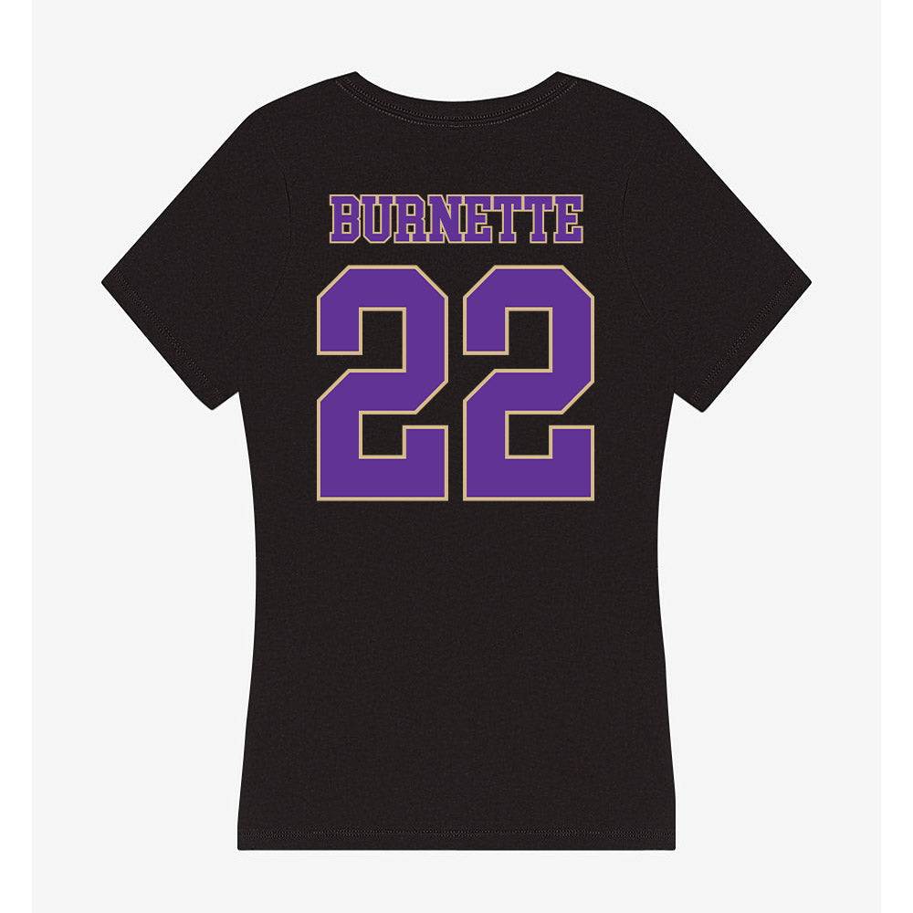 Western Carolina - NCAA Baseball : Carter Burnette - Women's V-Neck T-Shirt-1