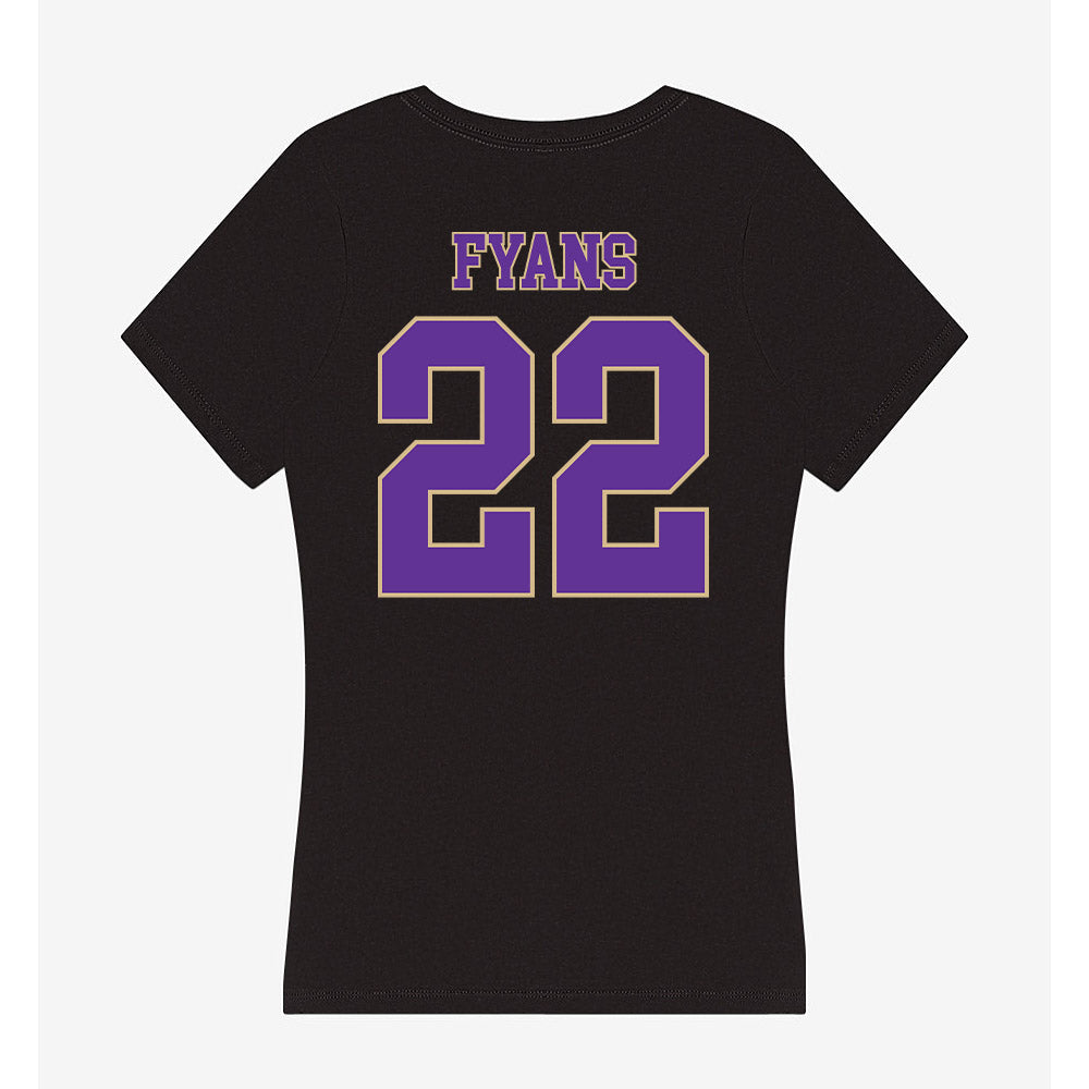 Western Carolina - NCAA Women's Basketball : Ellie Fyans - Women's V-Neck T-Shirt-1