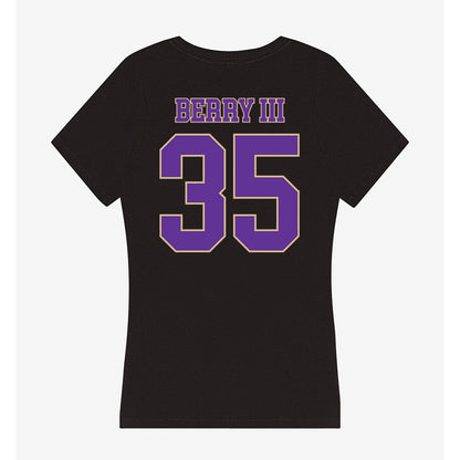 Western Carolina - NCAA Football : Trey Berry III - Women's V-Neck T-Shirt-1