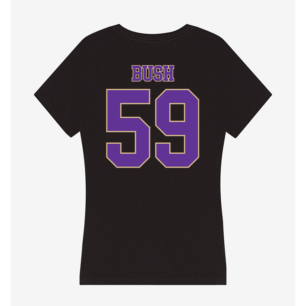 Western Carolina - NCAA Football : JVeon Bush - Women's V-Neck T-Shirt-1