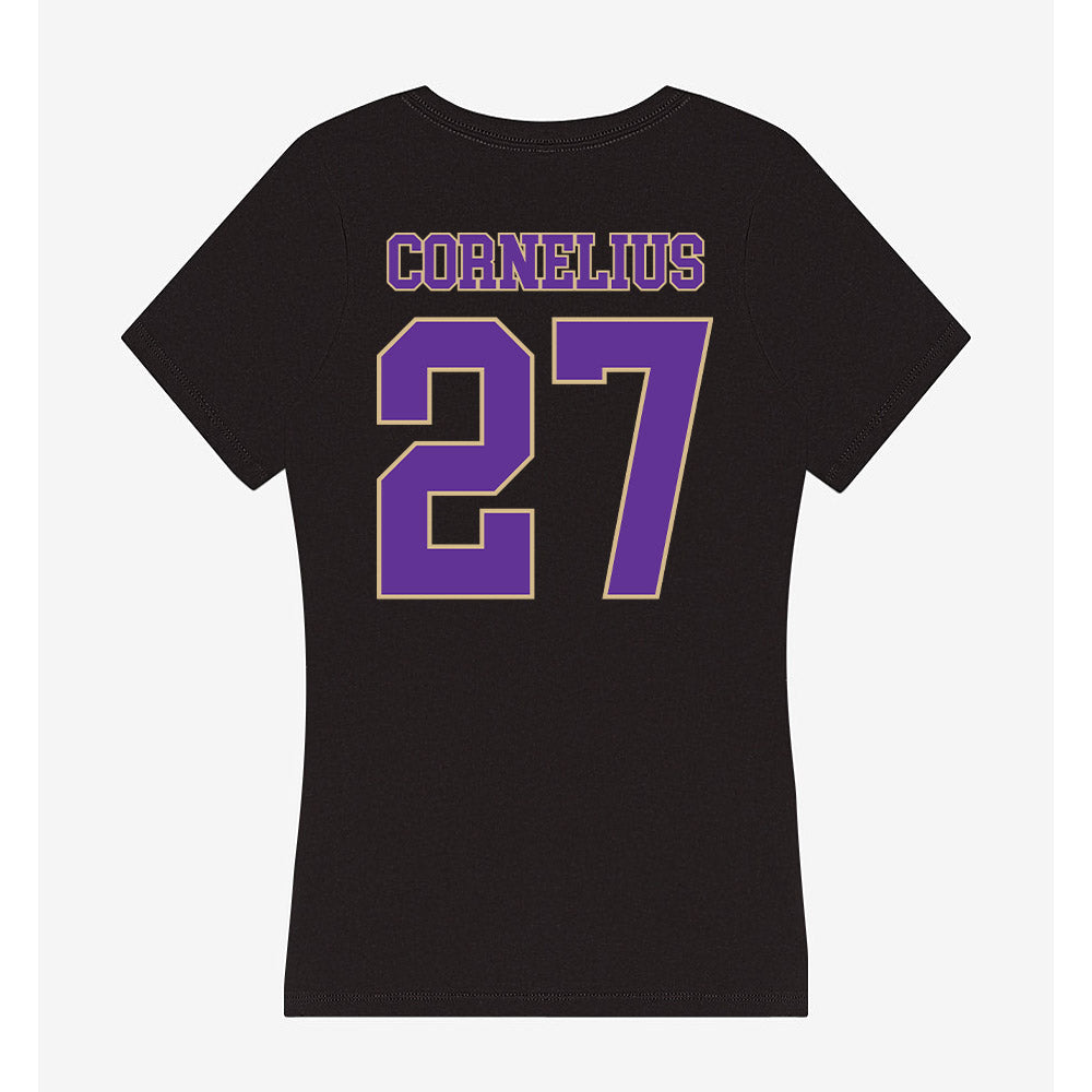 Western Carolina - NCAA Football : Jayden Cornelius - Women's V-Neck T-Shirt-1