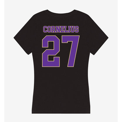 Western Carolina - NCAA Football : Jayden Cornelius - Women's V-Neck T-Shirt-1