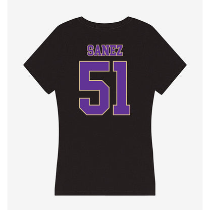 Western Carolina - NCAA Football : Aaron Sanez - Women's V-Neck T-Shirt-1