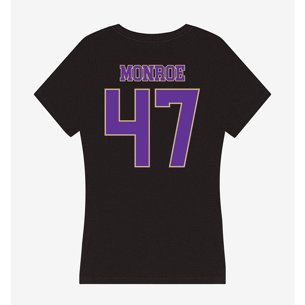 Western Carolina - NCAA Football : Blue Monroe - Women's V-Neck T-Shirt-1