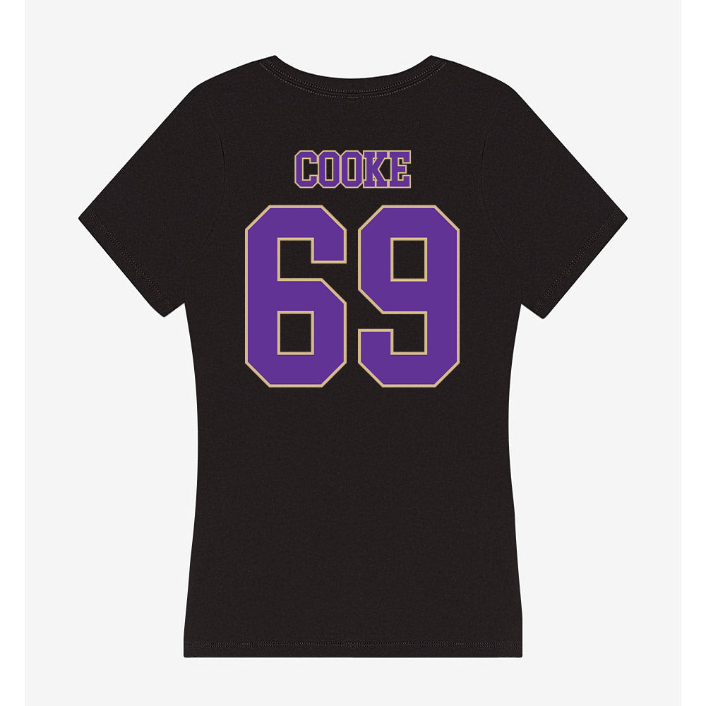 Western Carolina - NCAA Football : Cole Cooke - Women's V-Neck T-Shirt-1