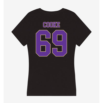 Western Carolina - NCAA Football : Cole Cooke - Women's V-Neck T-Shirt-1