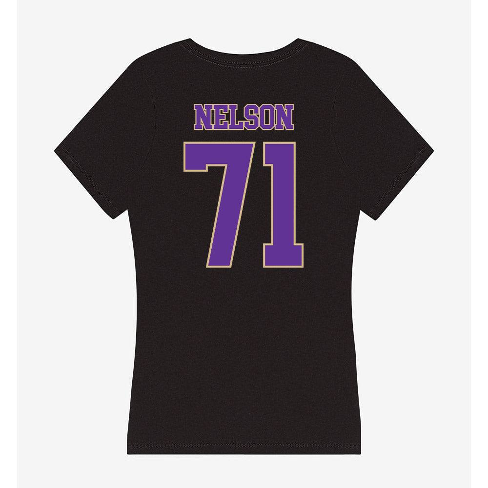 Western Carolina - NCAA Football : Sawyer Nelson - Women's V-Neck T-Shirt-1
