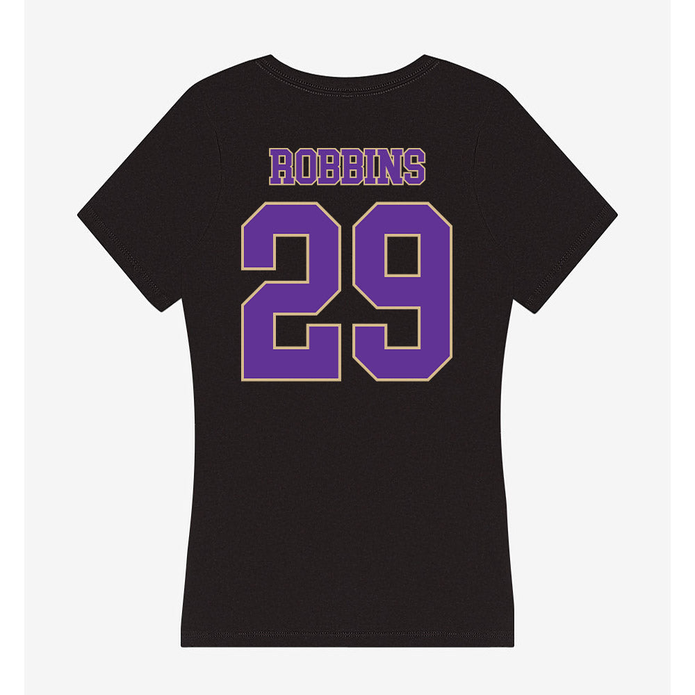Western Carolina - NCAA Football : Christian Robbins - Women's V-Neck T-Shirt-1