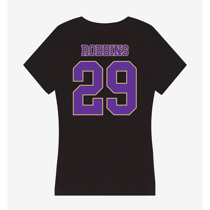 Western Carolina - NCAA Football : Christian Robbins - Women's V-Neck T-Shirt-1