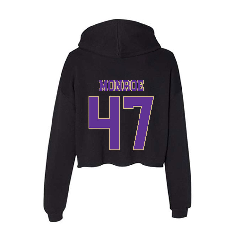 Western Carolina - NCAA Football : Blue Monroe - Women's Crop Fleece Hoodie-1