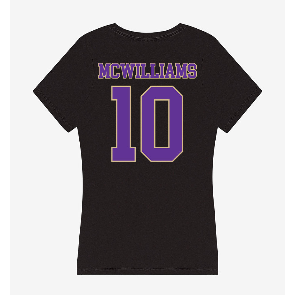Western Carolina - NCAA Football : Jabari McWilliams - Women's V-Neck T-Shirt-1
