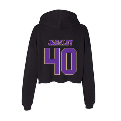 Western Carolina - NCAA Baseball : Davis Jabaley - Women's Crop Fleece Hoodie-1