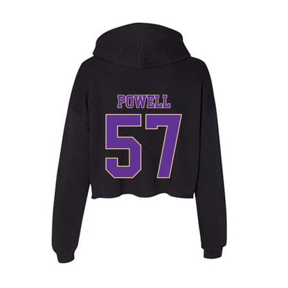 Western Carolina - NCAA Football : Kaden Powell - Women's Crop Fleece Hooded Sweatshirt-1