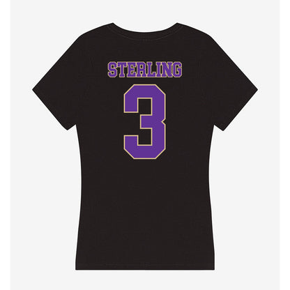 Western Carolina - NCAA Football : Khaleal Sterling - Women's V-Neck T-Shirt-1