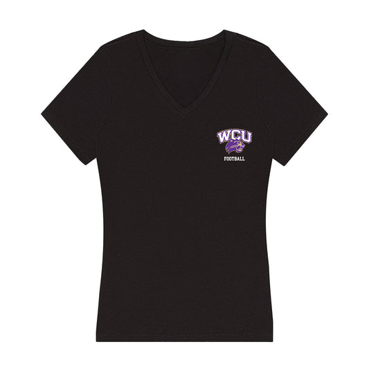 Western Carolina - NCAA Football : Jatorian Mack - Women's V-Neck T-Shirt-0
