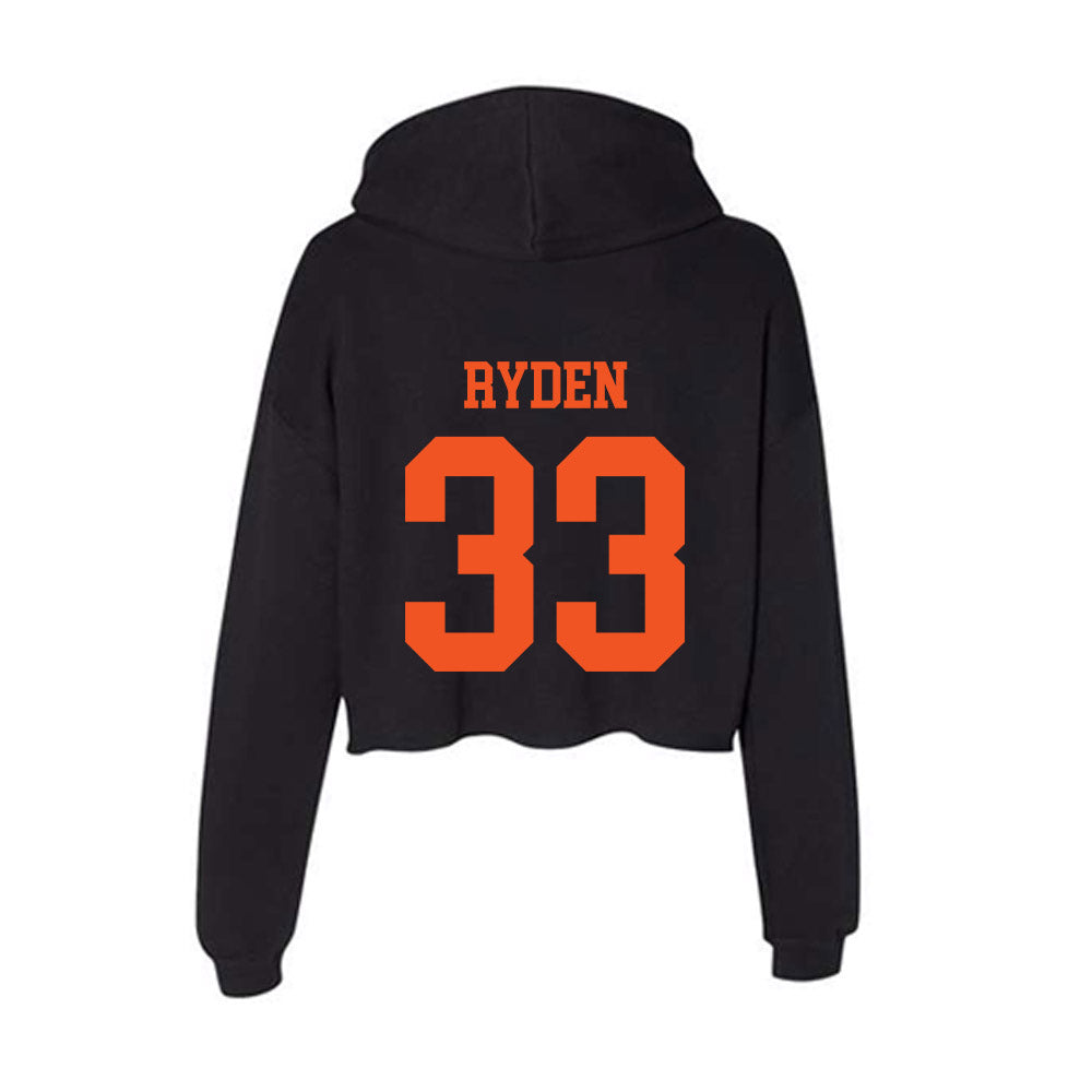 SHSU - NCAA Baseball : Tyer Ryden - Women's Crop Fleece Hoodie-1