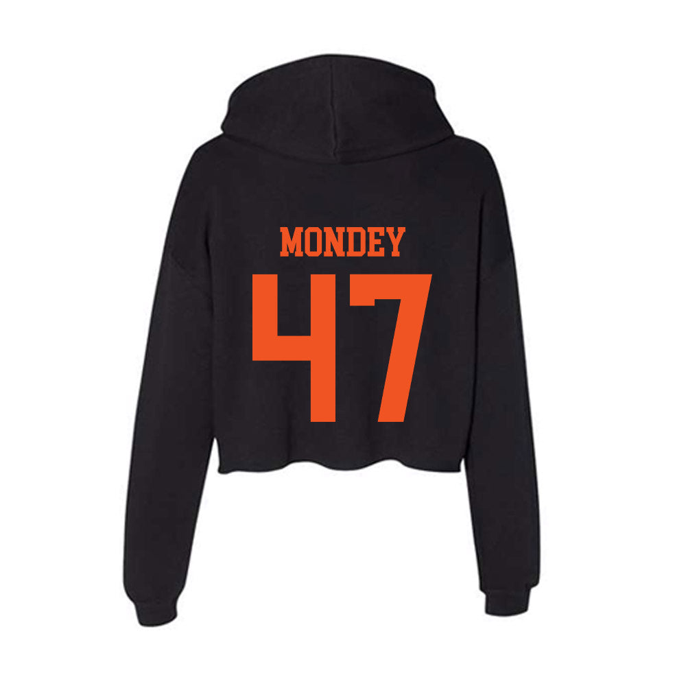 SHSU - NCAA Baseball : Connor Mondey - Women's Crop Fleece Hoodie-1
