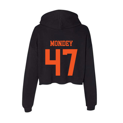 SHSU - NCAA Baseball : Connor Mondey - Women's Crop Fleece Hoodie-1