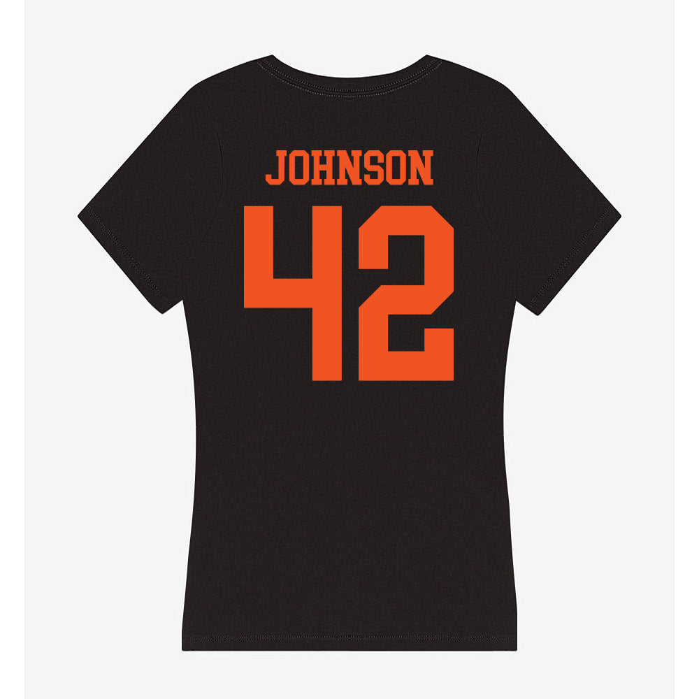 SHSU - NCAA Baseball : Zakery Johnson - Women's V-Neck T-Shirt-1