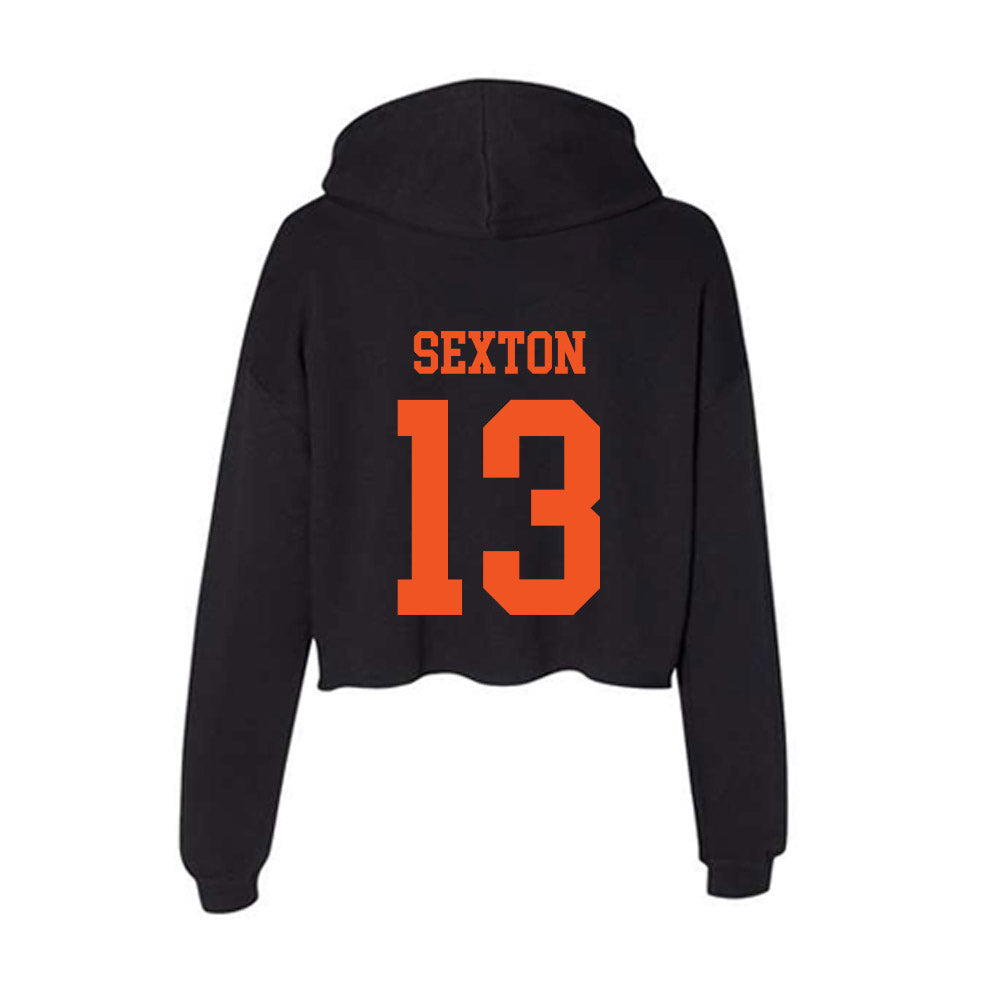 SHSU - NCAA Football : Ty Sexton - Women's Crop Fleece Hoodie-1
