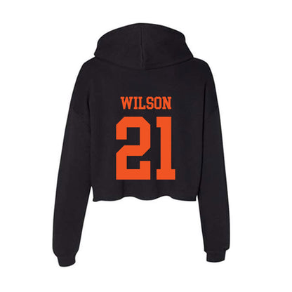 SHSU - NCAA Football : Dravon Wilson - Women's Crop Fleece Hoodie-1